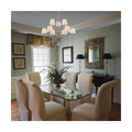 World Imports Millau 5-light Chrome Chandelier With Fabric Shade by Vanessa Jane