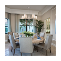 World Imports Millau 5-light Chrome Chandelier With Fabric Shade by Vanessa Jane