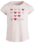 Ideology Little Girls Hearts-Print T-Shirt, Size 5 by Vanessa Jane