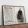 We're A Team Couple Sign V by Tailored Canvases