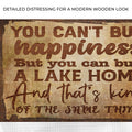 You Can't Buy Happiness But You Can Buy A Lake Home Sign by Tailored Canvases