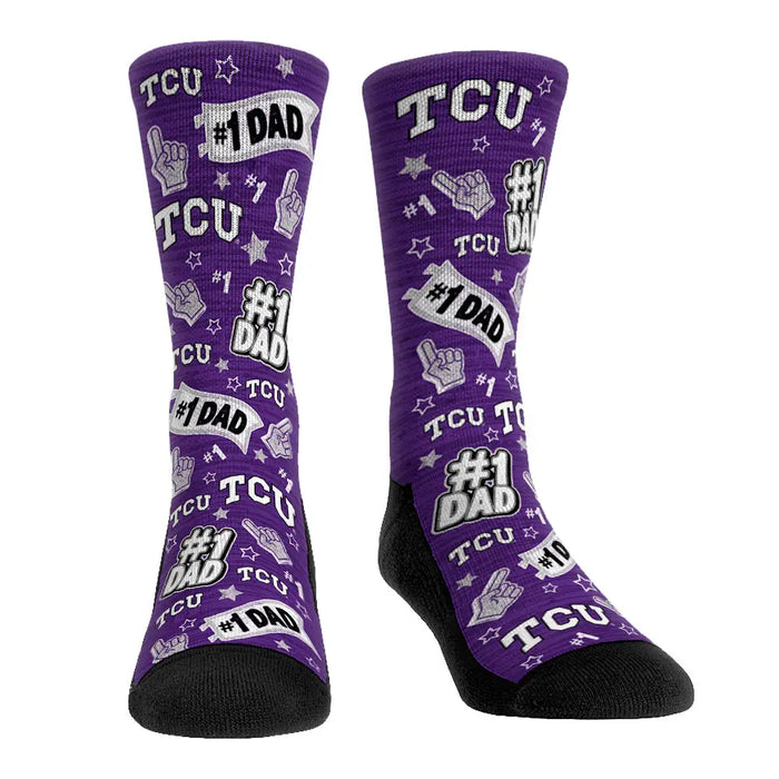 TCU Horned Frogs - #1 Dad by Rock 'Em Socks