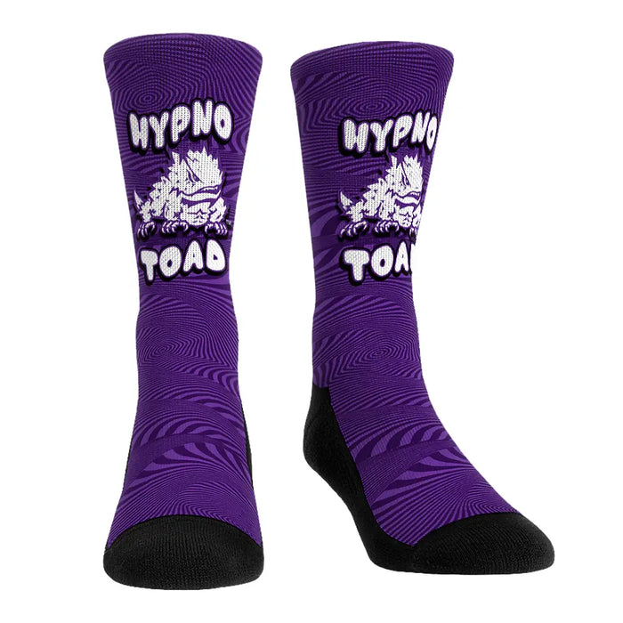 TCU Horned Frogs - HypnoToad (Purple Swirl) by Rock 'Em Socks