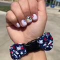 Team USA "Shooting" Stars Patriotic Buckle Scrunchie - No Snagging, No Tangles by Buckle Scrunchies by RE.STATEMENT