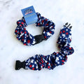 Team USA "Shooting" Stars Patriotic Buckle Scrunchie - No Snagging, No Tangles by Buckle Scrunchies by RE.STATEMENT