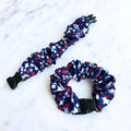 Team USA "Shooting" Stars Patriotic Buckle Scrunchie - No Snagging, No Tangles by Buckle Scrunchies by RE.STATEMENT