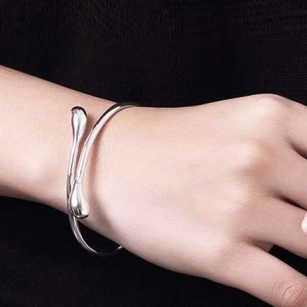Teardrop Bangle in Sterling Silver by DailySale