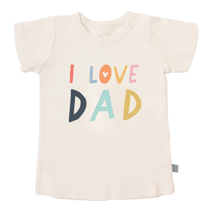 graphic tee | love dad by Finn + Emma