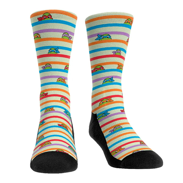 Teenage Mutant Ninja Turtles - Group - Peek-A-Boo Stripes by Rock 'Em Socks