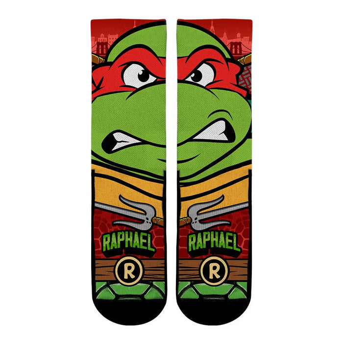Teenage Mutant Ninja Turtles - Raphael - Split Face by Rock 'Em Socks
