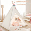 Teepee Tent for Kids - Play Tent Indoor Outdoor Cotton Canvas by DailySale