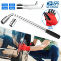 Telescoping Lug Wrench Extendable Tire Wheel Nut with CR-V Sockets by DailySale