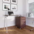Tempered Glass Top Computer Desk with Storage by DailySale