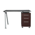 Tempered Glass Top Computer Desk with Storage by DailySale