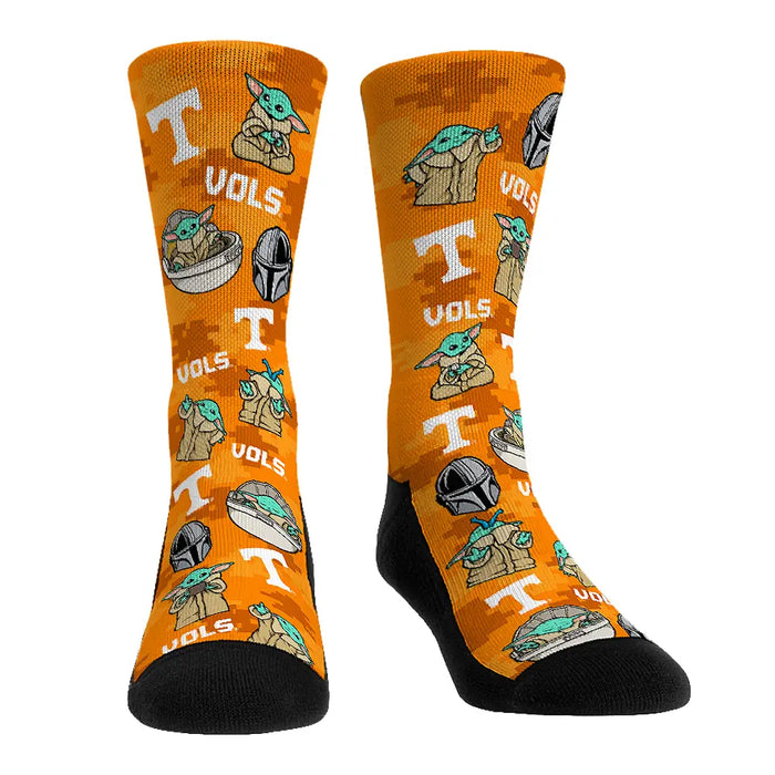 Tennessee Volunteers - Star Wars - Grogu All-Over by Rock 'Em Socks