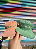 Tennis Cursive Corduroy Hat by Ace The Moon