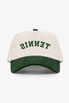 "TENNIS" Reversed Corduroy Hat