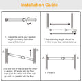 Tension Curtain Rod Spring Load Adjustable Curtain Pole by DailySale