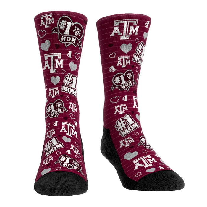 Texas A&M Aggies - #1 Mom by Rock 'Em Socks