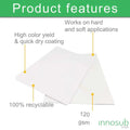 Texprint Sublimation Paper 8.5x11 for Ricoh/Sawgrass Printers | 120 Gsm | (Pack of 110 Sheets) Comes with Innosub Heat Tape by INNOSUB USA