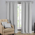 Textured Window Curtain Pair Panel with Matching Dec Pillows Set by DailySale