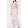 City Studios Juniors Printed Off-the-Shoulder Maxi Dress, Size XL by Vanessa Jane