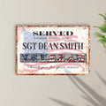 Thank You For Your Service Veterans Sign by Tailored Canvases