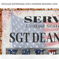 Thank You For Your Service Veterans Sign by Tailored Canvases