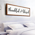 Thankful And Blessed Sign by Tailored Canvases