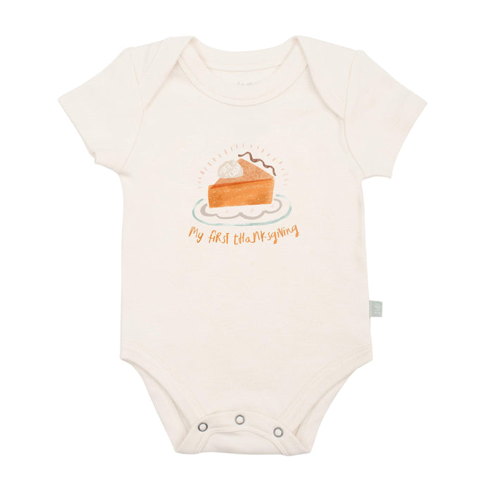 graphic bodysuit | thanksgiving pie by Finn + Emma