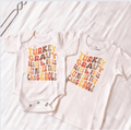 graphic bodysuit | turkey gravy casserole by Finn + Emma