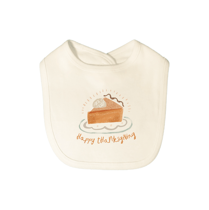 graphic bib | thanksgiving pie by Finn + Emma