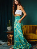 The Alma Multi Print Wide Leg Maxi Pants by Fasheabe