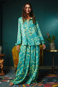 The Alma Multi Print Wide Leg Maxi Pants by Fasheabe
