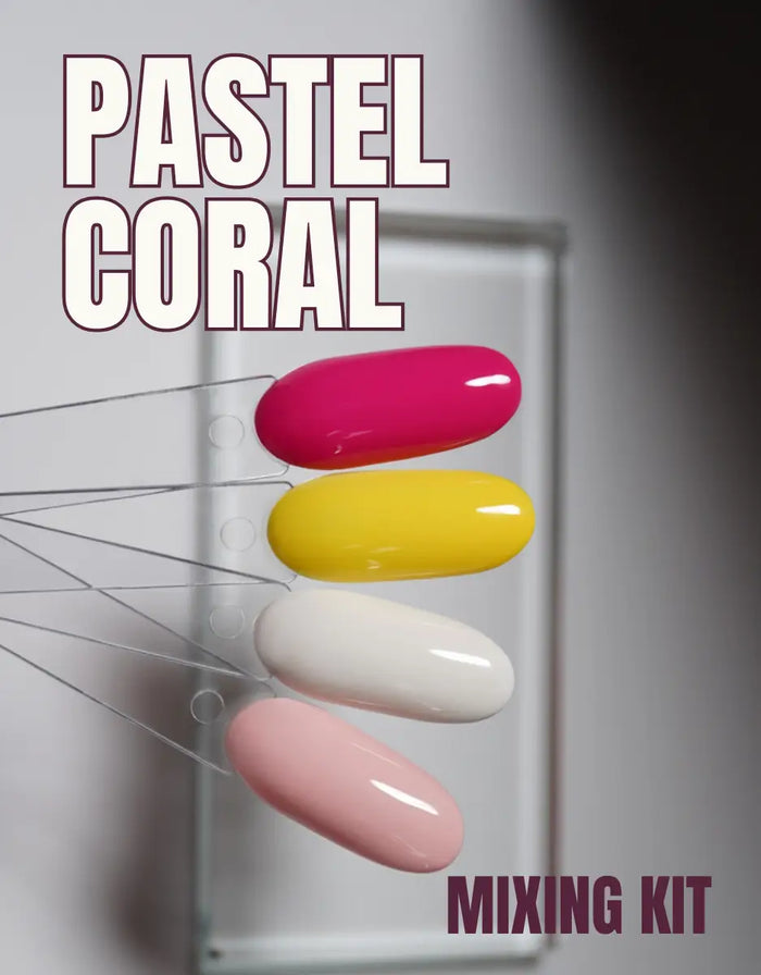 The Attain Pastel Coral Kit | Mix Your Own Gel Polish Colors by Attain Cosmetics