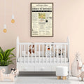 The Baby Times Sign by Tailored Canvases