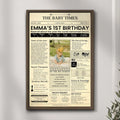 The Baby Times Sign by Tailored Canvases