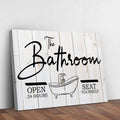 The Bathroom Sign by Tailored Canvases