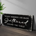 The Best Memories Are Made Gathered Around The Table Sign II by Tailored Canvases