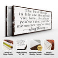 The Best Things In Life Sign IV by Tailored Canvases