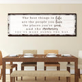 The Best Things In Life Sign VII by Tailored Canvases