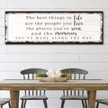 The Best Things In Life Sign VII by Tailored Canvases