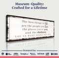 The Best Things In Life Sign VII by Tailored Canvases