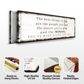 The Best Things In Life Sign VII by Tailored Canvases