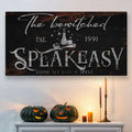 The Bewitched Speakeasy Halloween Sign III by Tailored Canvases