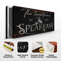 The Bewitched Speakeasy Halloween Sign III by Tailored Canvases