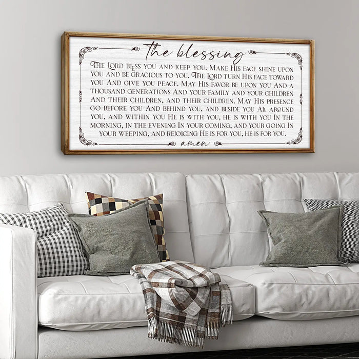 The Blessing Faith Sign by Tailored Canvases