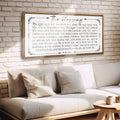 The Blessing Faith Sign by Tailored Canvases