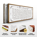 The Blessing Faith Sign by Tailored Canvases