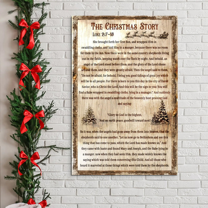 The Christmas Story Sign II by Tailored Canvases
